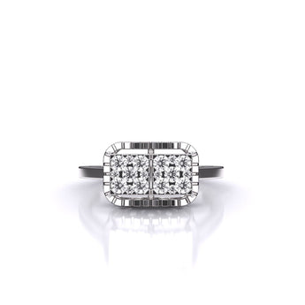 Ivana Jewels Rings Brisa Square Halo Ring