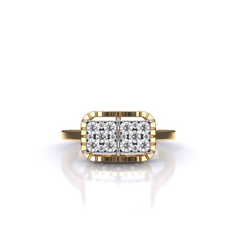 Ivana Jewels Rings Brisa Square Halo Ring