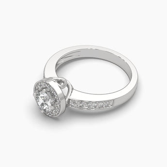 Ivana Jewels Rings Casual Chic Solitaire Round Diamond Ring