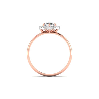Ivana Jewels Rings Charming  Halo Diamond Ring for Womenâ€™s Glamour