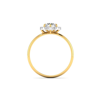 Ivana Jewels Rings Charming  Halo Diamond Ring for Womenâ€™s Glamour