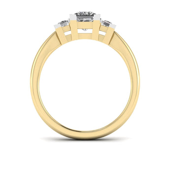 Ivana Jewels Rings Classic Square Romance Solitaire Ring
