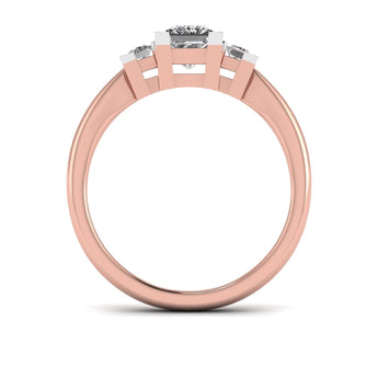 Ivana Jewels Rings Classic Square Romance Solitaire Ring