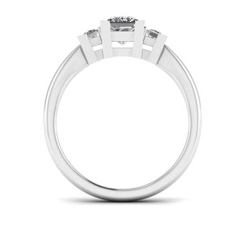 Ivana Jewels Rings Classic Square Romance Solitaire Ring
