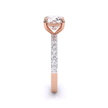 Ivana Jewels Rings Cushion Solitaire Engagement Ring