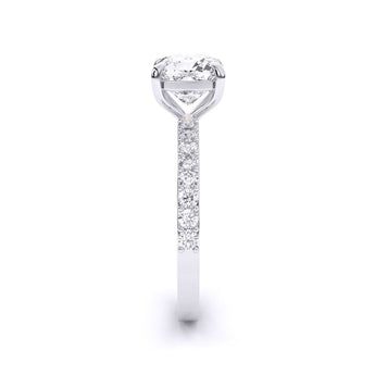 Ivana Jewels Rings Cushion Solitaire Engagement Ring