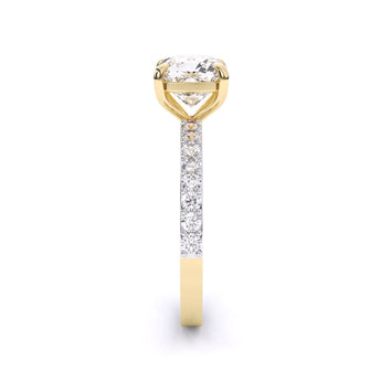 Ivana Jewels Rings Cushion Solitaire Engagement Ring
