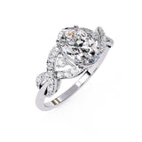 Ivana Jewels Rings Diamond Crossover Engagement Ring