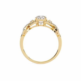 Ivana Jewels Rings Diamond Crossover Engagement Ring