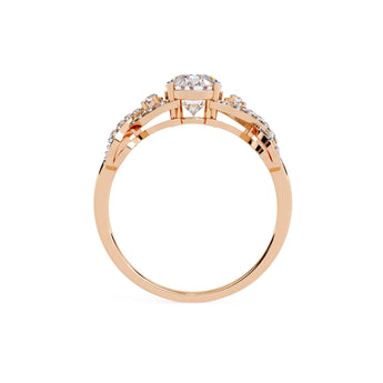 Ivana Jewels Rings Diamond Crossover Engagement Ring