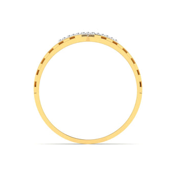 Ivana Jewels Rings Diamond V Ring Rose Gold