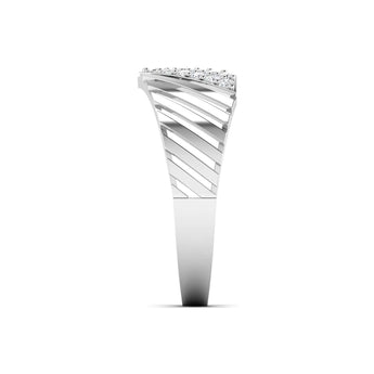 Ivana Jewels Rings Diamond V Ring Rose Gold
