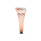 Ivana Jewels Rings Diamond V Ring Rose Gold