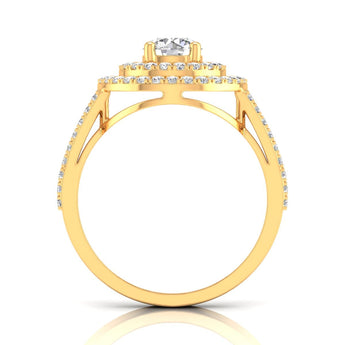Ivana Jewels Rings Double Halo Engagement Ring
