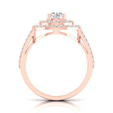 Ivana Jewels Rings Double Halo Engagement Ring