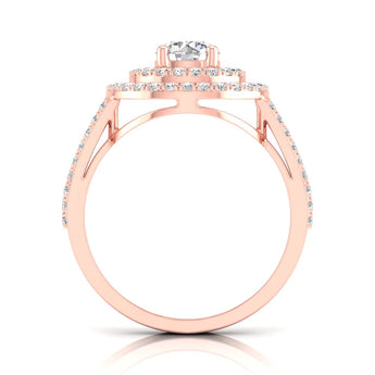 Ivana Jewels Rings Double Halo Engagement Ring