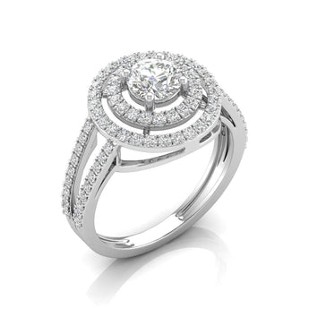 Ivana Jewels Rings Double Halo Engagement Ring