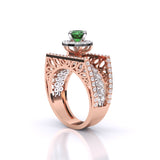 Ivana Jewels Rings Emerald Aura Ring