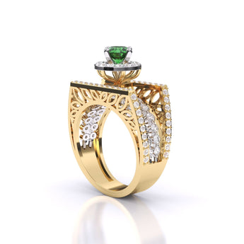 Ivana Jewels Rings Emerald Aura Ring