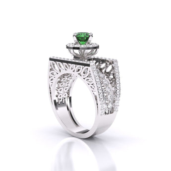 Ivana Jewels Rings Emerald Aura Ring