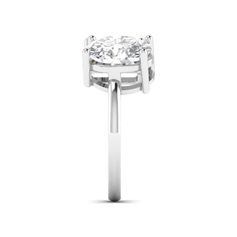 Ivana Jewels Rings Emerald & Oval Engagement Ring