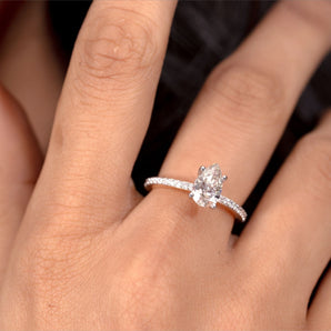 Ivana Jewels Rings Eminent Pear-Shaped Solitaire Ring