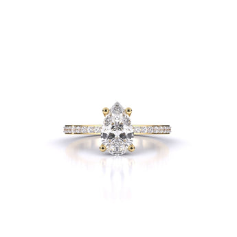 Ivana Jewels Rings Eminent Pear-Shaped Solitaire Ring