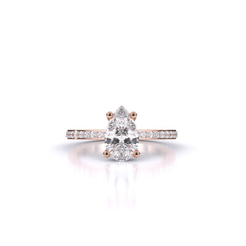 Ivana Jewels Rings Eminent Pear-Shaped Solitaire Ring