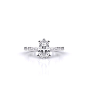 Ivana Jewels Rings Eminent Pear-Shaped Solitaire Ring
