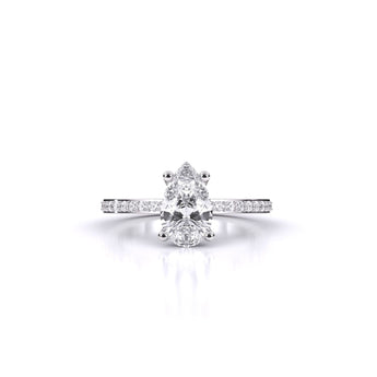 Ivana Jewels Rings Eminent Pear-Shaped Solitaire Ring