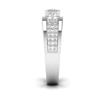 Ivana Jewels Rings Fancy Princess Cut Diamond Men's Ring