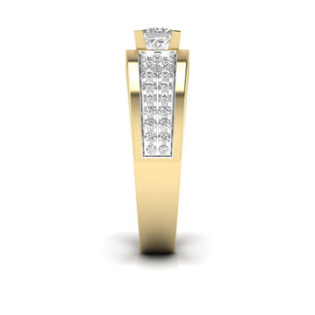 Ivana Jewels Rings Fancy Princess Cut Diamond Men's Ring