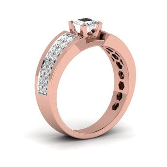 Ivana Jewels Rings Fancy Princess Cut Diamond Men's Ring