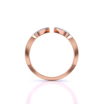 Ivana Jewels Rings Geometric Diamond Open Ring