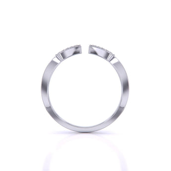Ivana Jewels Rings Geometric Diamond Open Ring