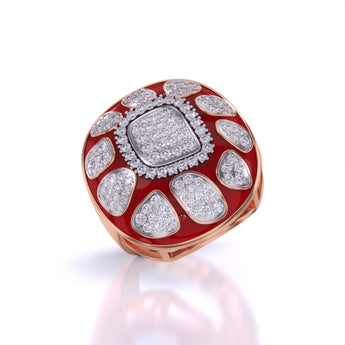Ivana Jewels Rings Gold & Diamond Traditional Cocktail Ring