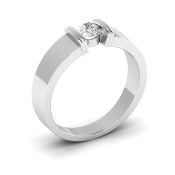 Ivana Jewels Rings Golden Horizon Solitaire Men's Band