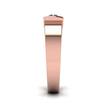 Ivana Jewels Rings Golden Horizon Solitaire Men's Band