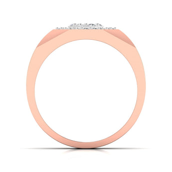 Ivana Jewels Rings Hexagon Halo Men's Ring