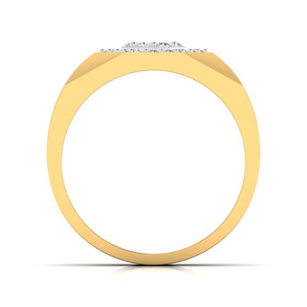 Ivana Jewels Rings Hexagon Halo Men's Ring