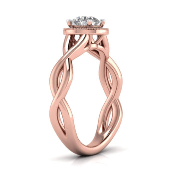 Ivana Jewels Rings Infinity Halo Engagement Ring