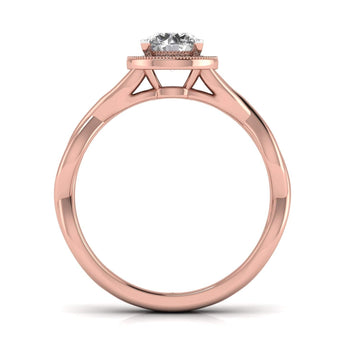 Ivana Jewels Rings Infinity Halo Engagement Ring