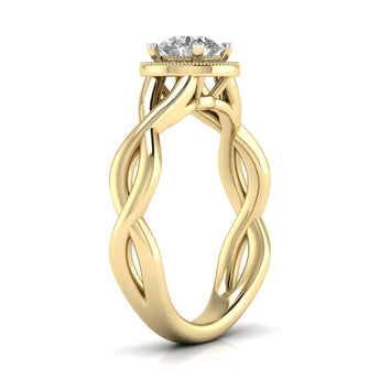 Ivana Jewels Rings Infinity Halo Engagement Ring