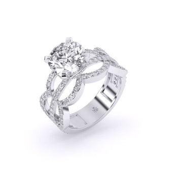 Ivana Jewels Rings Inter Twin Engagement Ring