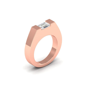 Ivana Jewels Rings Modern Gold Diamond Ring for Men