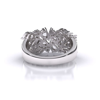 Ivana Jewels Rings Multi Shape Diamond Cascade Ring