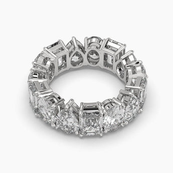 Ivana Jewels Rings Pear, Emerald & Oval Shape Diamonds Band Ring