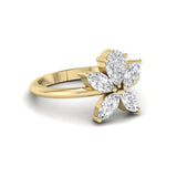 Ivana Jewels Rings Pear & Marquise Floral Ring