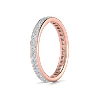 Ivana Jewels Rings Princess Cut Diamonds Eternity Ring