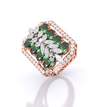 Ivana Jewels Rings Rectangle Emerald Ring